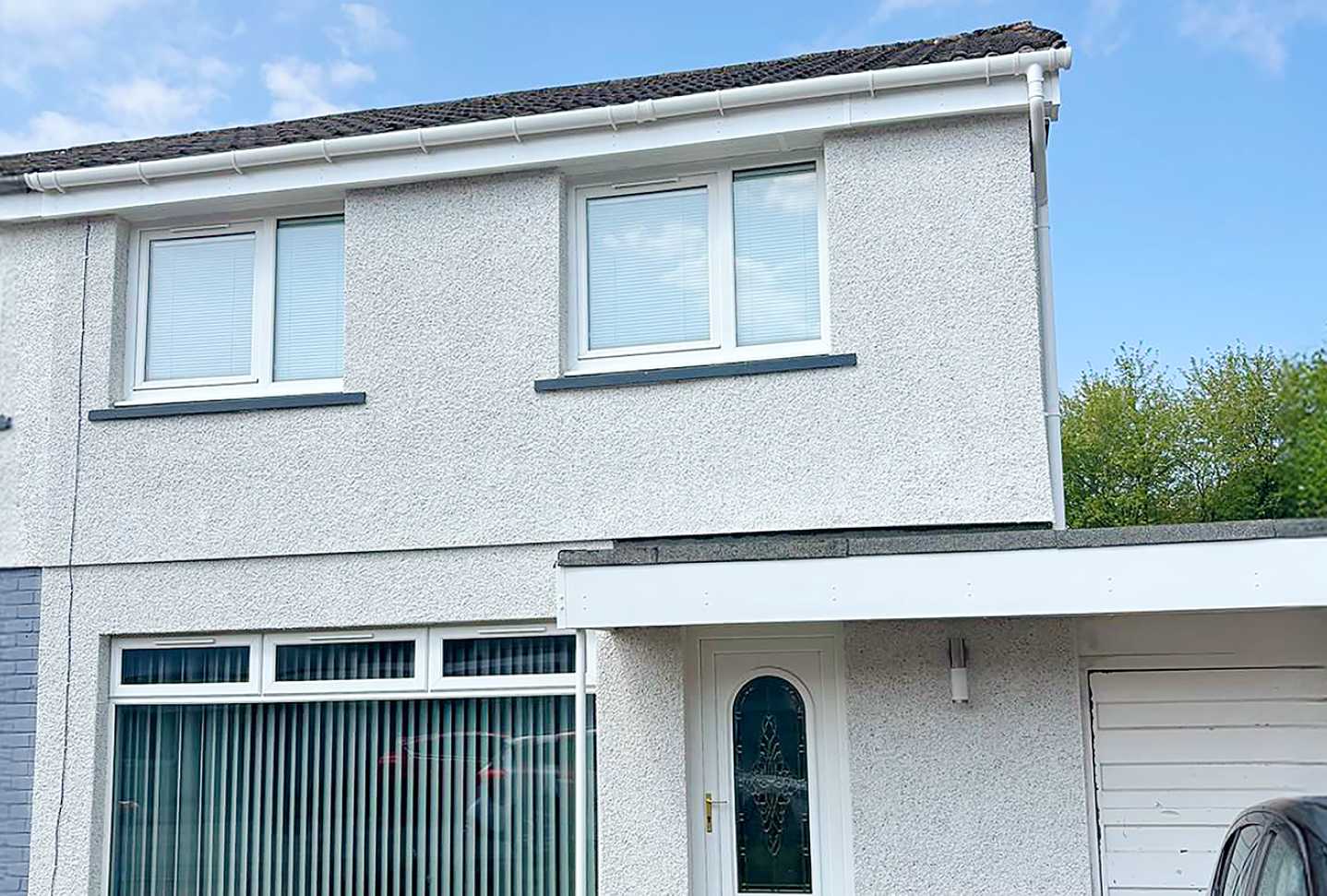 Roughcasting and rendering on a Glasgow home
