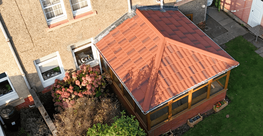 New conservatory roof installed on a Glasgow home by Speedy Roofing