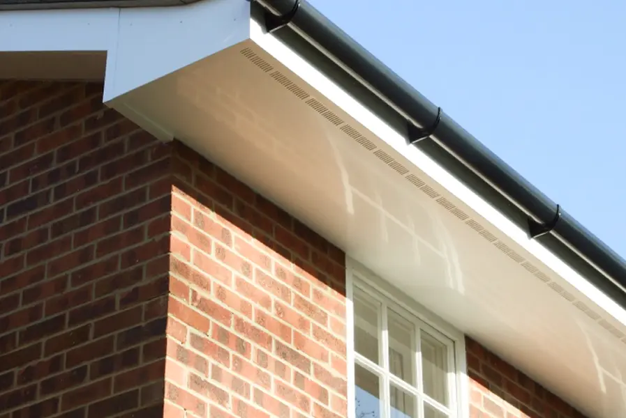 uPVC roofline installation on a home in Bearsden by Speedy Roofing