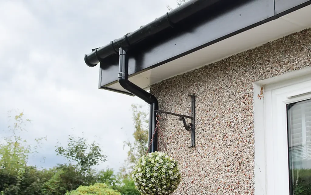 New uPVC roofline installation on a house in Neilston by Speedy Roofing