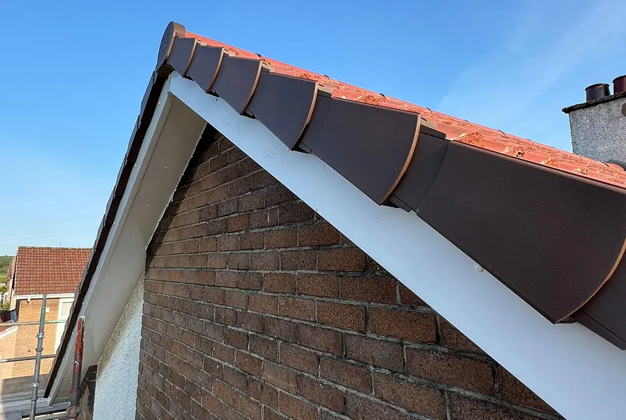 uPVC roofline installation on a home in Bearsden by Speedy Roofing