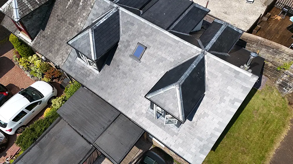 Completed slate roof replacement — Callander, Stirling